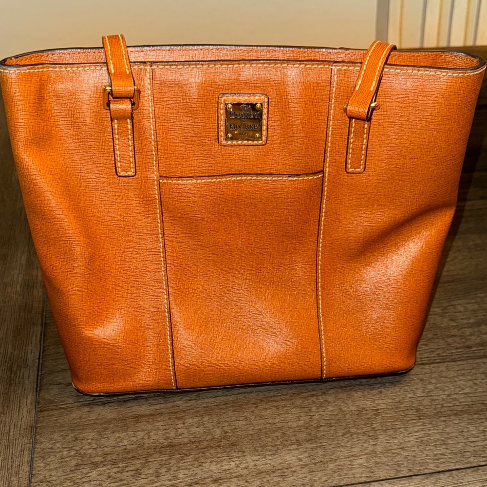 Dooney & Bourke Leather Tote with Adjustable Straps